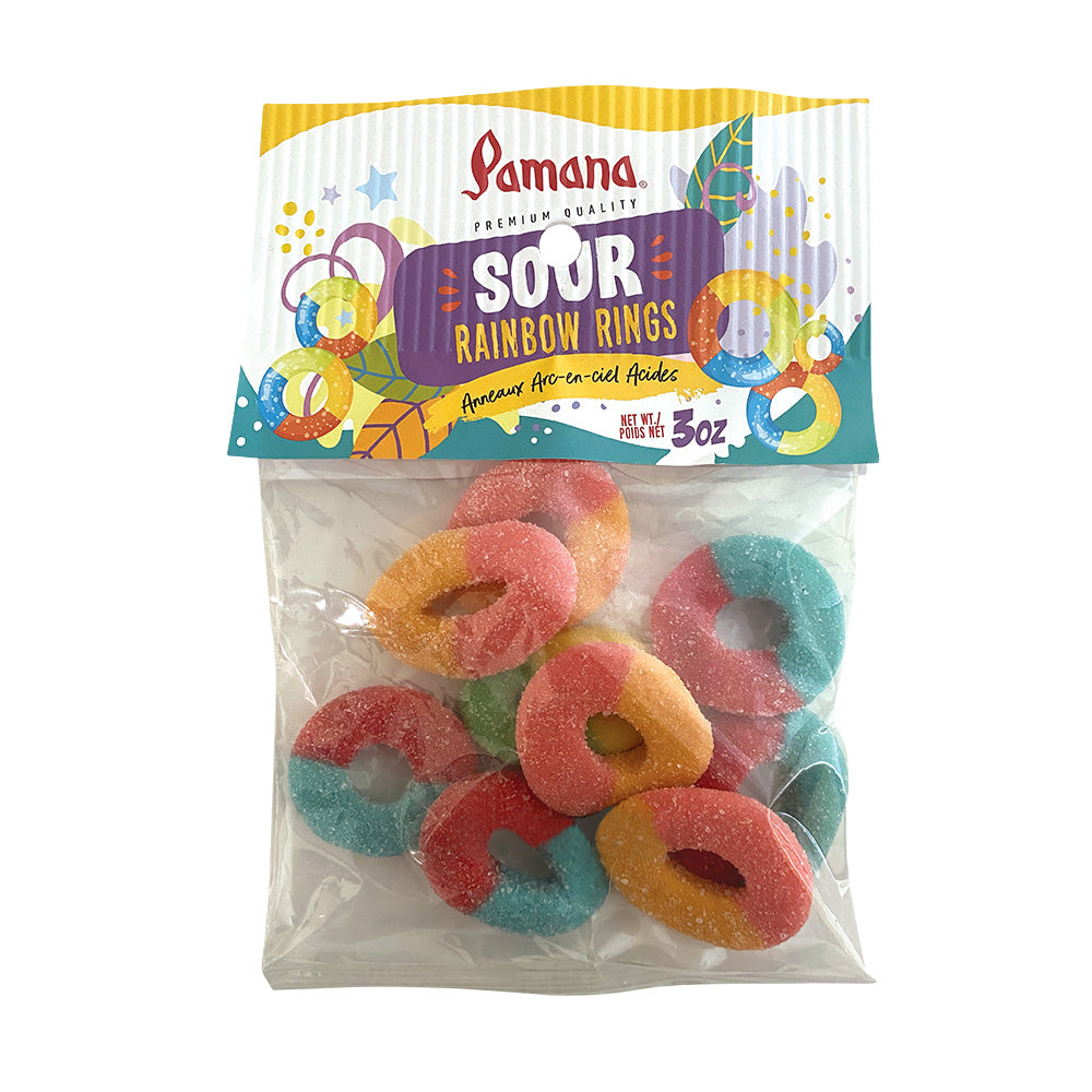 PAMANA Gummy Rainbow Rings 3oz
