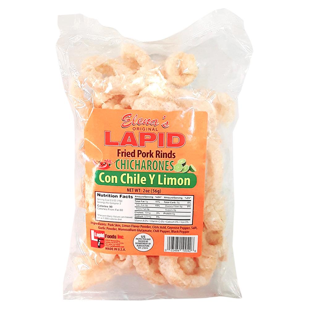 LAPID Chicharon Chile Lemon 2.5oz