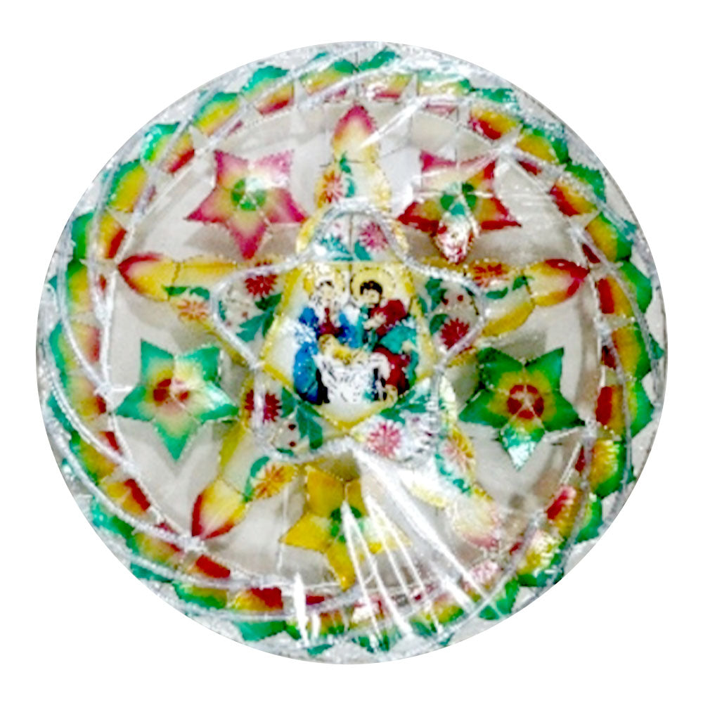 Clear Capiz Rope Light Holy Family Parol 30 1ct
