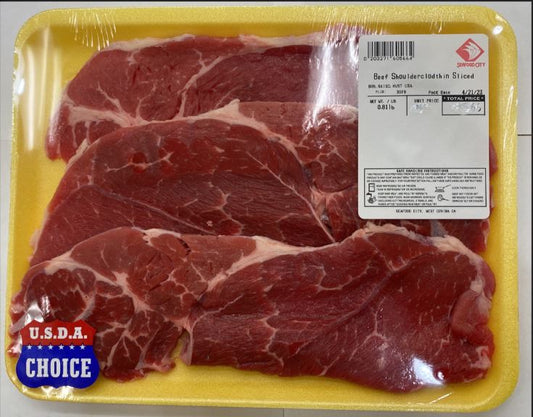 Beef Shoulderclodthin Sliced LB