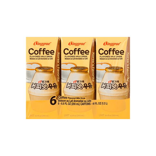 BINGGRAE Milk 6pk Coffee 6x200ml