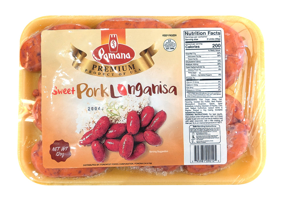 PAMANA Longaniza Pork Sweet 12oz